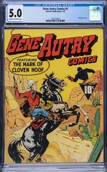 1942 Fawcett Publication "Gene Autry Comics" #1 - CGC 5.0